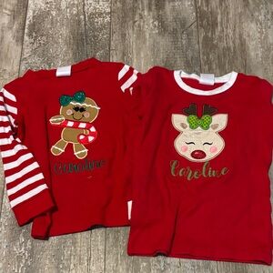Caroline embroidered tops sizes 5-6 Euc bundle of 2